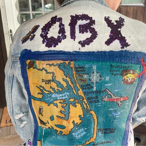Custom made handpainted jacket - Picture 9 of 16